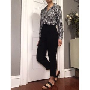 JCrew gingham button up shirt